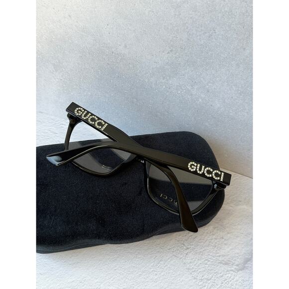 NEW Gucci GG0420O Cat Eye Eyeglasses Frames in Black main image 6
